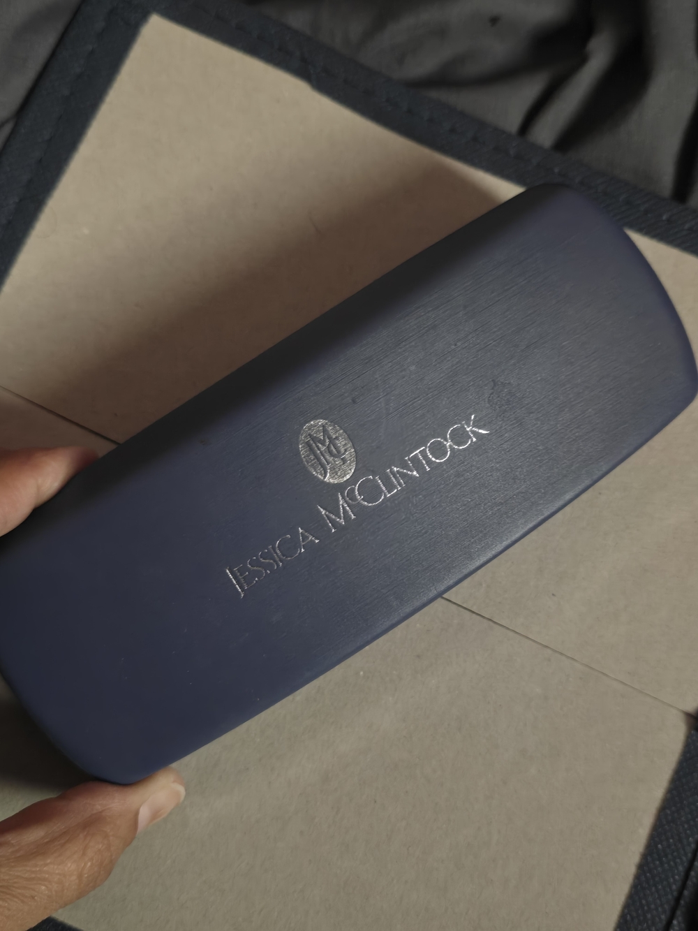 Jessica McClintock Navy Eyeglass/Sunglass Case